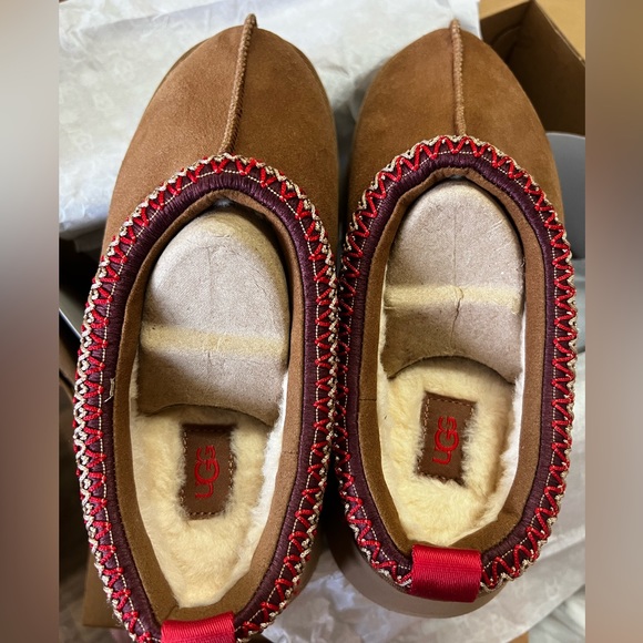 Ugg Women's Tazz Platform Slipper Chestnut 6 NEW - Picture 9 of 12